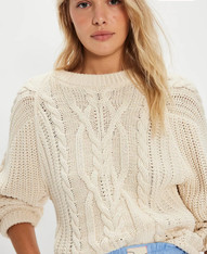 Free People Frankie Ivory Sweater