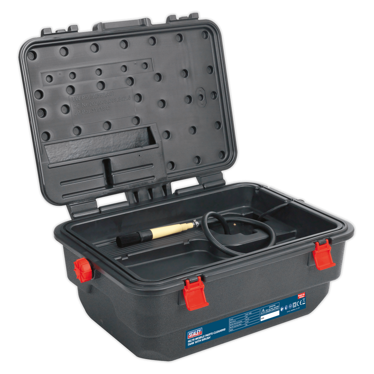 Sealey SM222 Mobile Parts Cleaning Tank with Brush Toolden