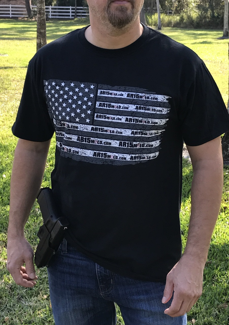 Show your support of the second amendment!

The AR15Mold.com - Freedom Flag shirt.

It's your right to build firearms at home!!
