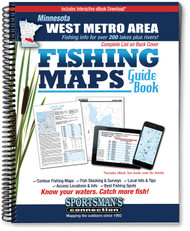 West Metro Area Minnesota Fishing Map Guide - includes contour lake maps and fishing information for over 200 lakes