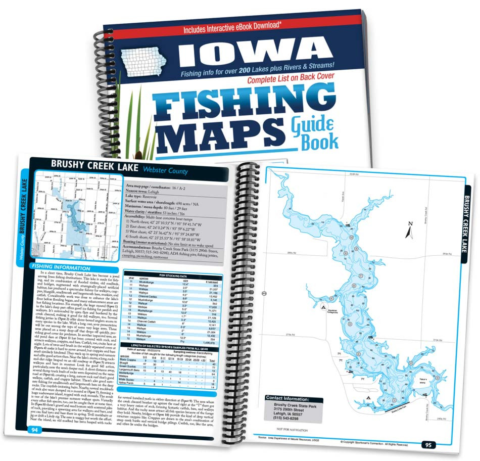 Pleasant Creek State Park Fishing Map