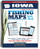 Iowa Fishing Map Guide cover - includes contour lake maps and fishing information for over 200 lakes and rivers