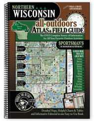 Northern Wisconsin All-Outdoors Atlas & Field Guide cover - your complete guide to all of the outdoor opportunities the region has to offer