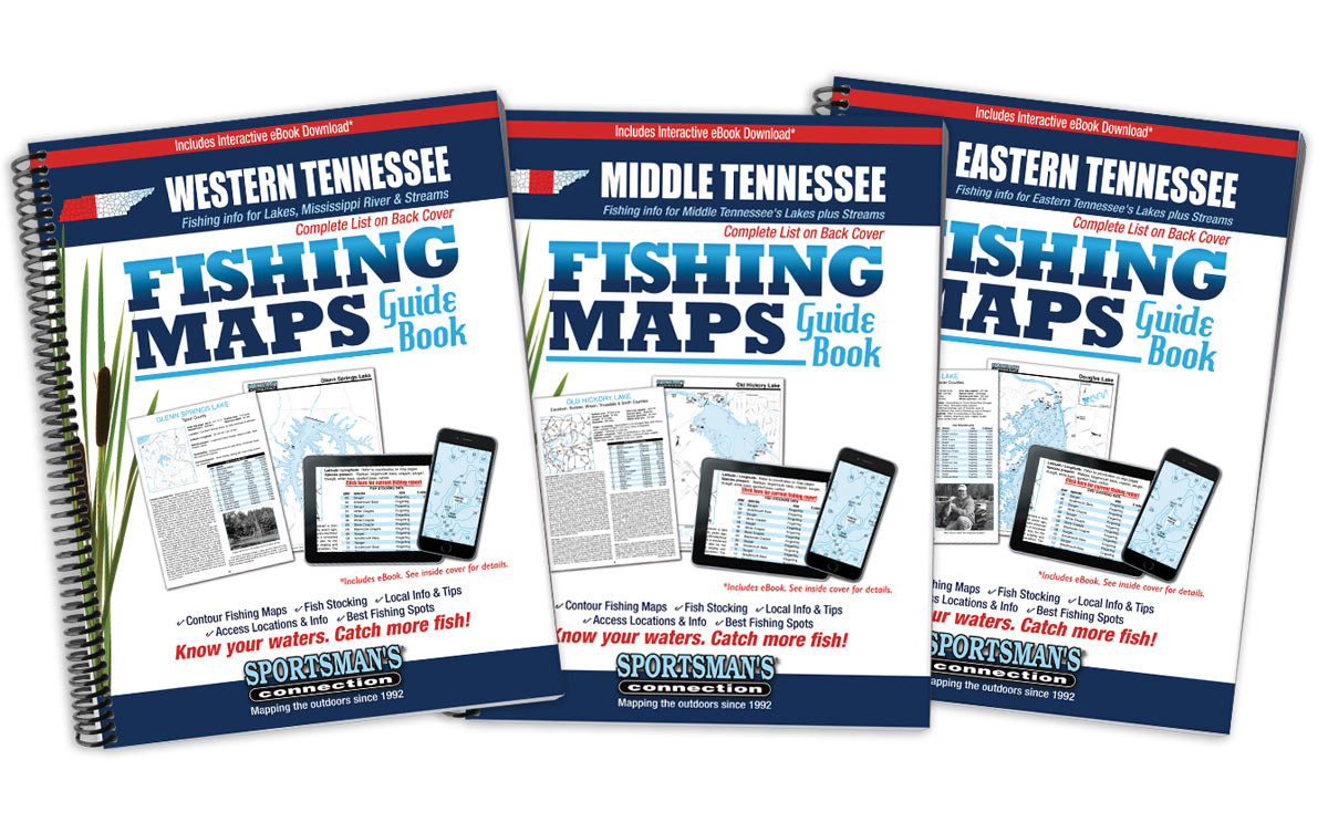 Tennessee Fishing Map Guides Collection Sportsman's Connection
