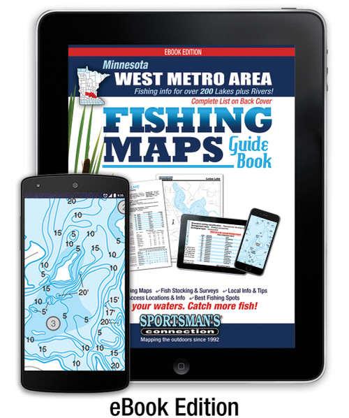 West Metro Area Minnesota Fishing Map Guide eBook cover