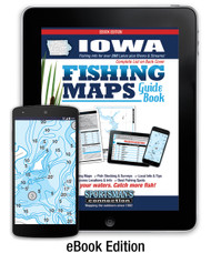 Iowa Fishing Map Guide eBook Edition cover