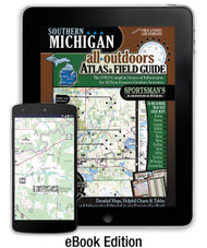 Southern Michigan All-Outdoors Atlas & Field Guide cover - your complete guide to all of the outdoor opportunities the region has to offer