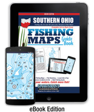 Southern Ohio Fishing Map Guide eBook Edition - includes contour lake maps and fishing information for over 80 lakes plus streams and Ohio River