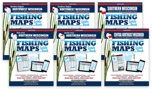 Wisconsin Fishing Map Guide eBook Edition covers