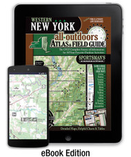 Western New York All-Outdoors Atlas & Field Guide cover - your complete guide to all of the outdoor opportunities the region has to offer