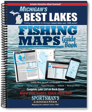 Michigan's Best Lakes Fishing Map Guide cover
