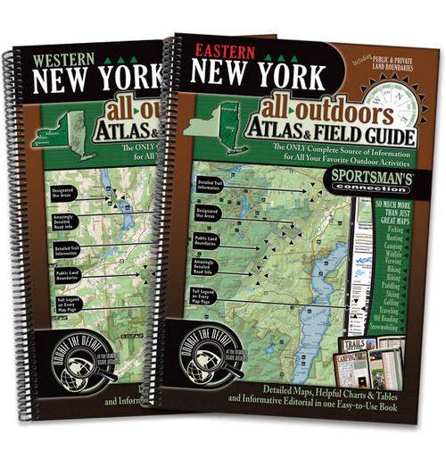New York All-Outdoors Atlas & Field Guide covers - your complete guide to all of the outdoor opportunities the state has to offer