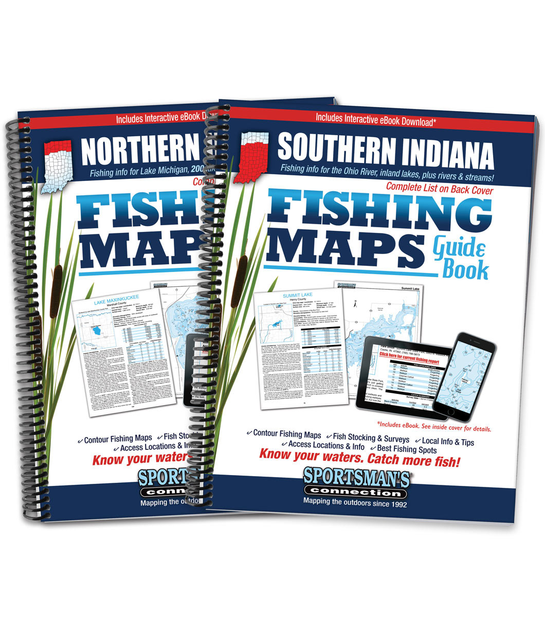 Indiana Fishing Maps Collection