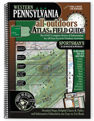 Western Pennsylvania All-Outdoors Atlas & Field Guide cover - your complete guide to all of the outdoor opportunities the region has to offer