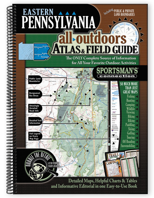 Eastern Pennsylvania All-Outdoors Atlas & Field Guide cover - your complete guide to all of the outdoor opportunities the region has to offer