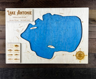 Antoine - Wood Engraved Map