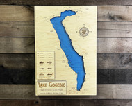 Gogebic - Wood Engraved Map