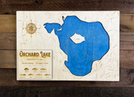 Orchard (788 acres) - Wood Engraved Map