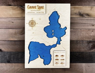 Grave (500 acres) - Wood Engraved Map
