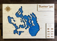 Mantrap - Wood Engraved Map