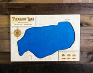 Pleasant (509 acres) - Wood Engraved Map