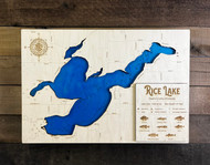 Rice (1639 acres) - Wood Engraved Map