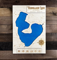 Vermillion (397 acres) - Wood Engraved Map