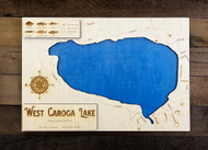 West Caroga - Wood Engraved Map
