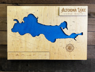 Altoona - Wood Engraved Map