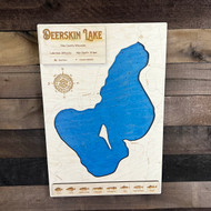 Deerskin - Wood Engraved Map