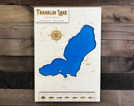 Franklin (892 acres) - Wood Engraved Map