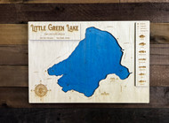 Little Green (466 acres) - Wood Engraved Map