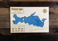 Hudson (432 acres) - Wood Engraved Map