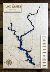 Shafer (1,281 acres) - Wood Engraved Map