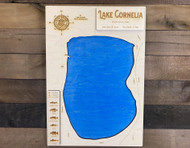 Cornelia (243 acres) - Wood Engraved Map