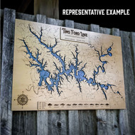 Wood Engraved Map example