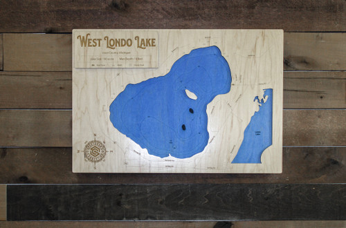 Londo, West - Wood Engraved Map