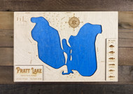 Pratt (180 acres) - Wood Engraved Map