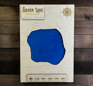 Silver (74 acres) - Wood Engraved Map