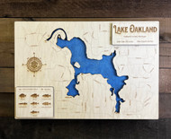 Oakland (255 acres) - Wood Engraved Map