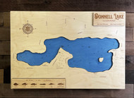 Donnell - Wood Engraved Map