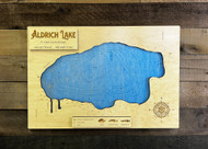 Aldrich - Wood Engraved Map