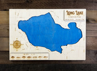 Long (Colon Township) - Wood Engraved Map
