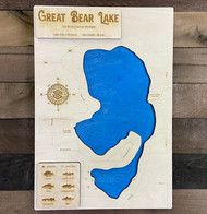 Great Bear - Wood Engraved Map