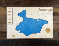 Sunrise (SFCG) - Wood Engraved Map