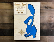 Harriet (265 acres) - Wood Engraved Map