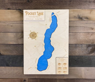 Pocket - Wood Engraved Map