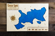 Eagle (279 acres) - Wood Engraved Map