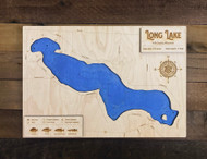 Long (by Loveless) - Wood Engraved Map
