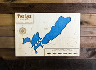Pike (Polk County) - Wood Engraved Map